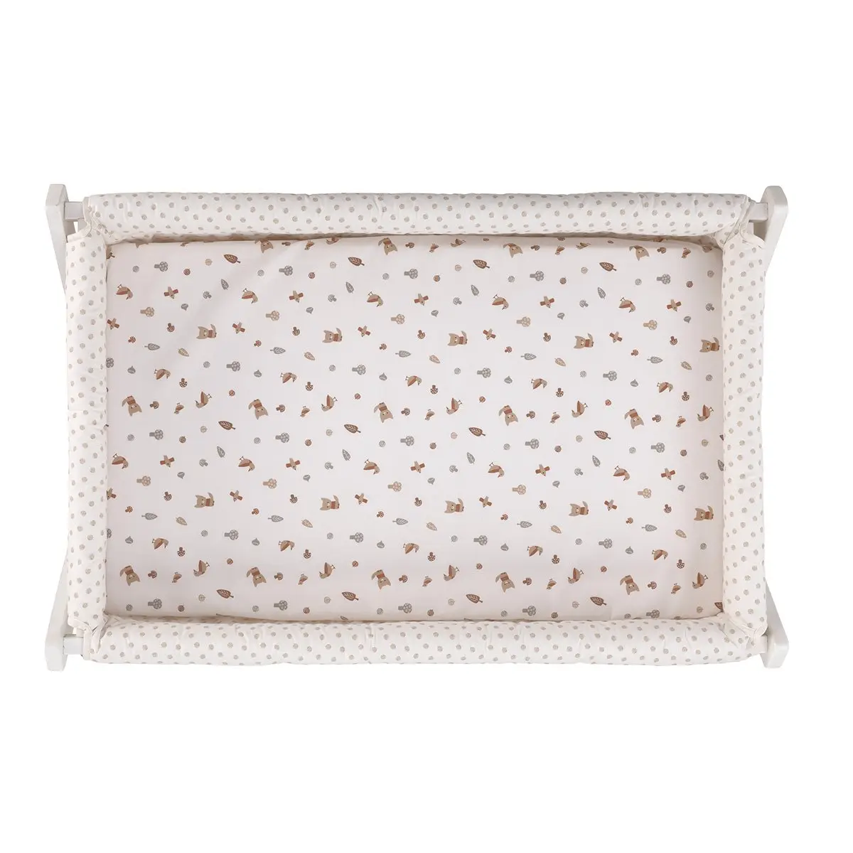 Bajera minicuna pack 2 uds. 50x90x12 cm senda beige - Imagen 5