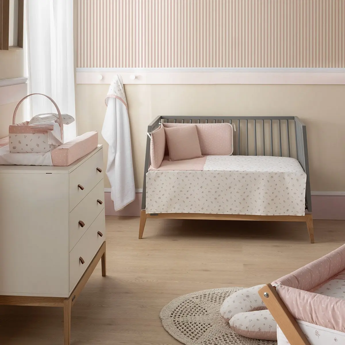 Cambiador bañera 50x70x9 cm calma rosa - Imagen 4