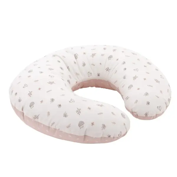 Cojin de lactancia 53x45x10 cm calma rosa