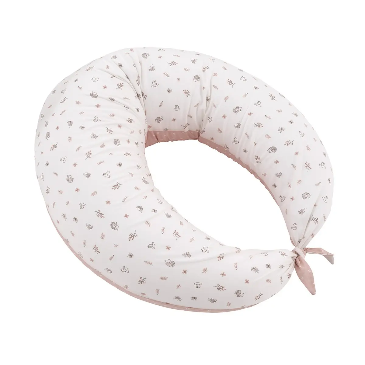 Cojin de lactancia luna 80x185x16 cm calma rosa