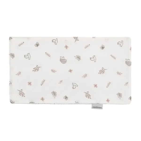 Seca babas calma rosa 29.5x15.5x1 cm