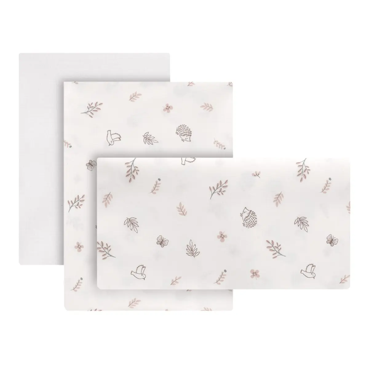 Sabana moises/carro 3 pcs 35x80x1 cm calma rosa