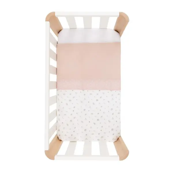 Funda nordica minicuna 70x77x1 cm calma rosa