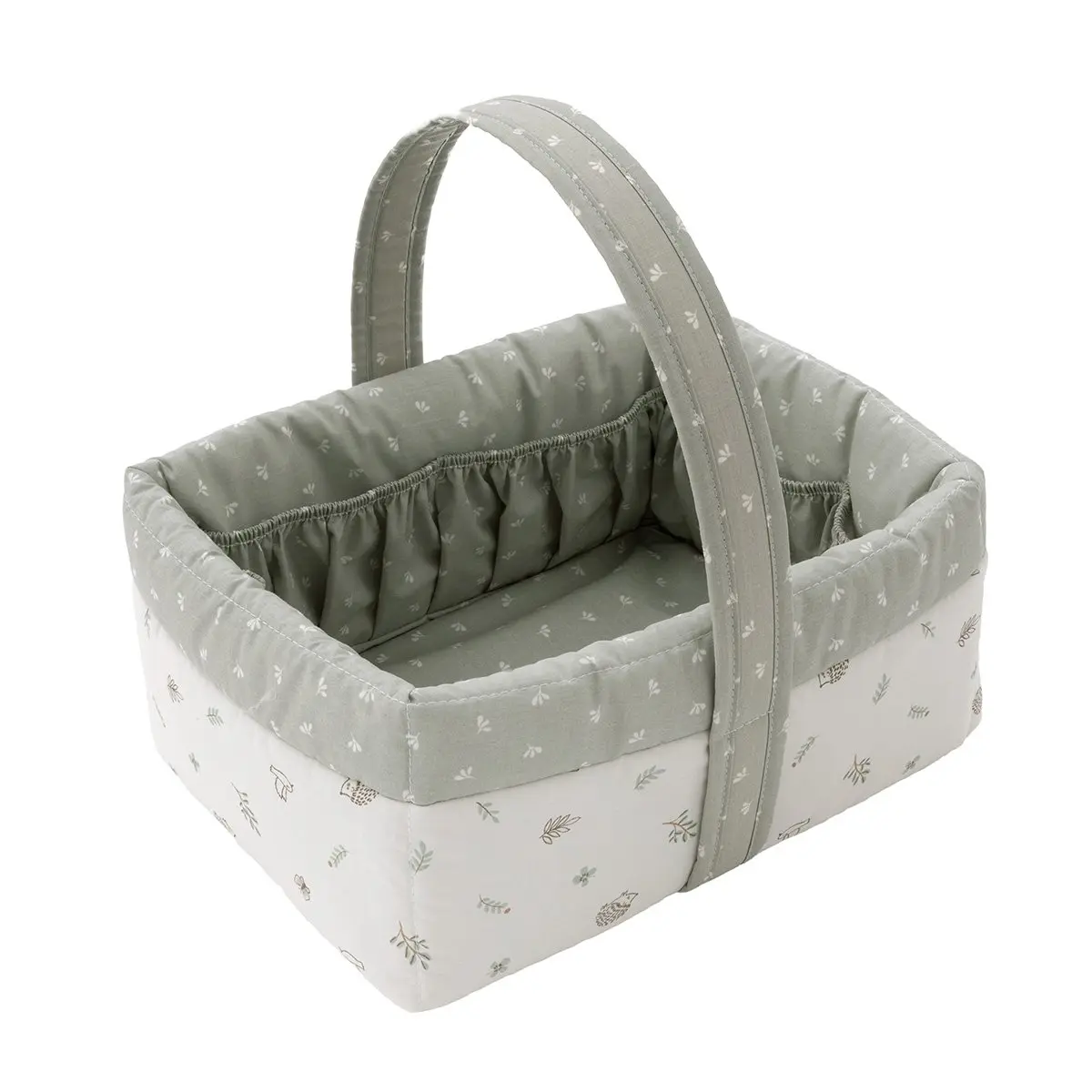 Cesta canastilla 22.5x29x29 cm calma verde