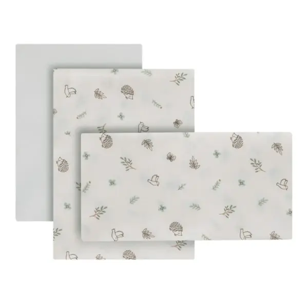 Sabana moises/carro 3 pcs 35x80x1 cm calma verde