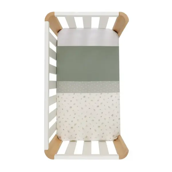 Funda nordica minicuna 70x77x1 cm calma verde