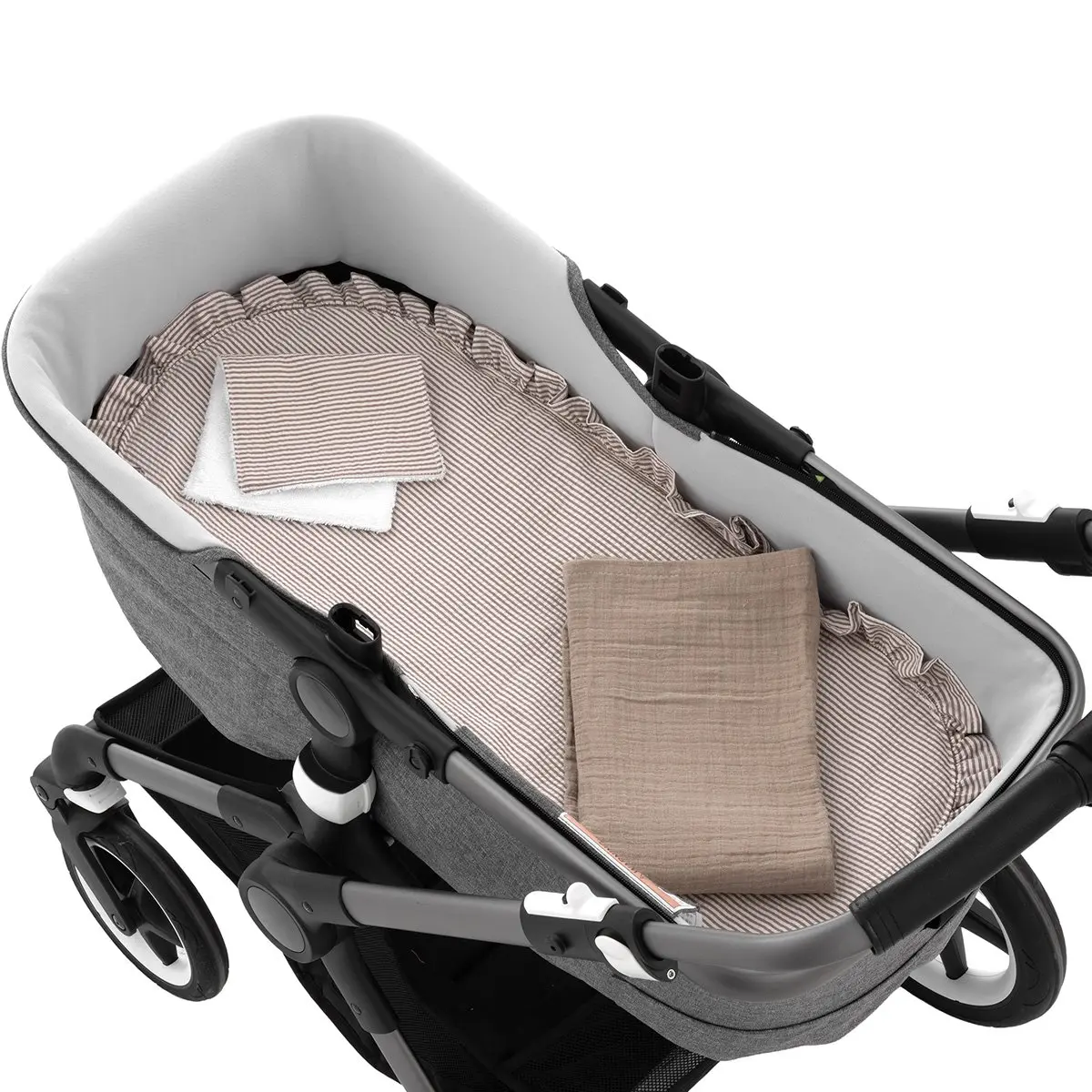 Pack colcha capazo candela wine 35x75x1 cm - Imagen 2