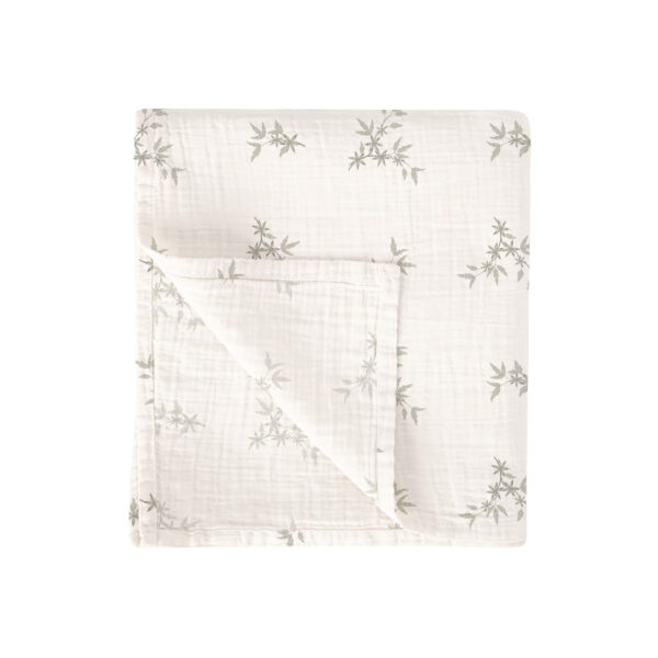 Muselina bambú Isolda 06 Verde 120x120 - Bimbidreams