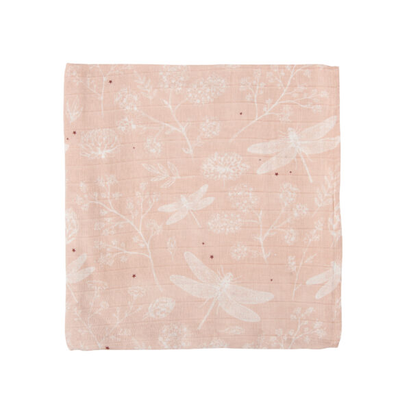 Muselina bambú Dafne 14 B|Rosa 120x120 - Bimbidreams