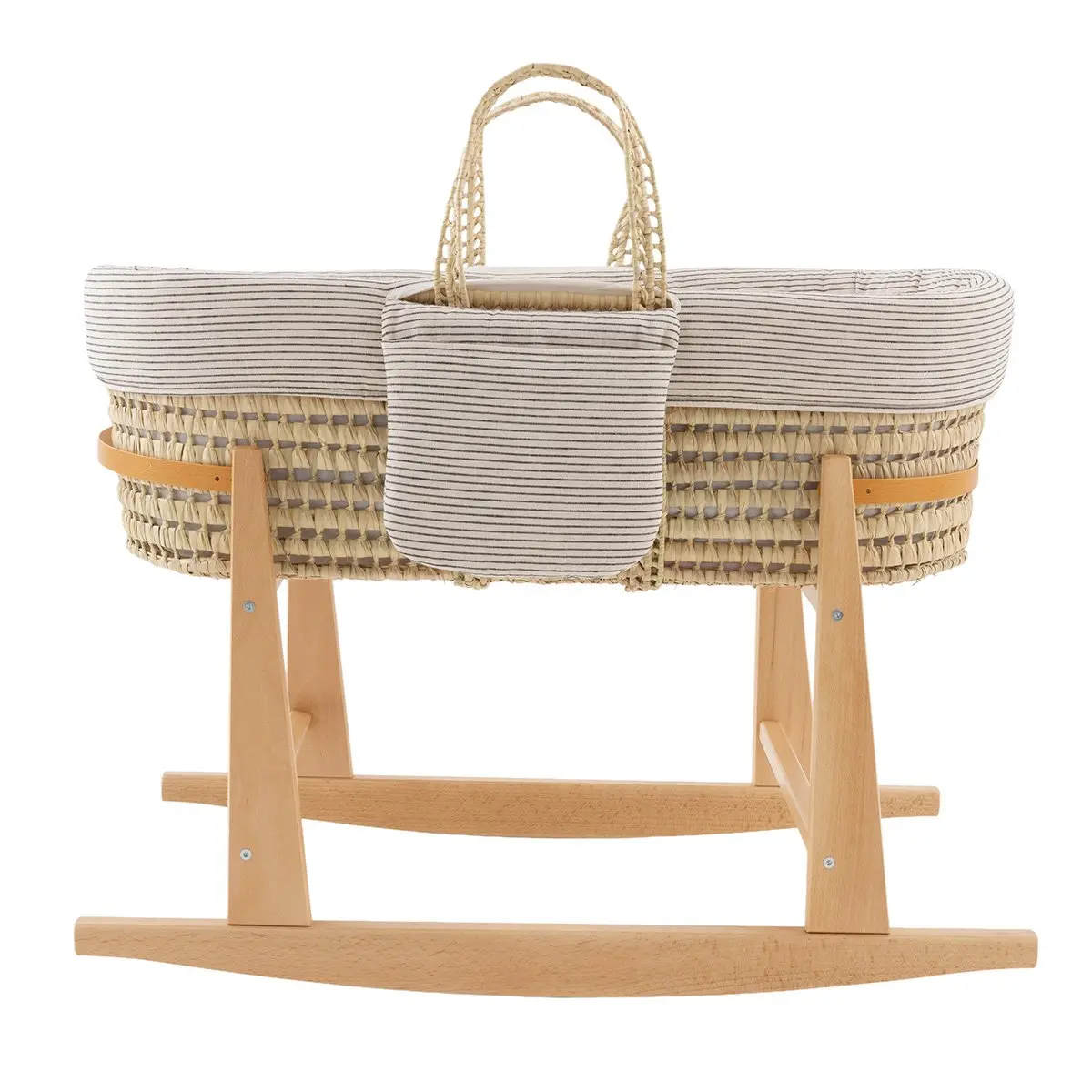 Moises bebe mio cuco + patas kansas beige/gris 39x80x61 cm - Imagen 2