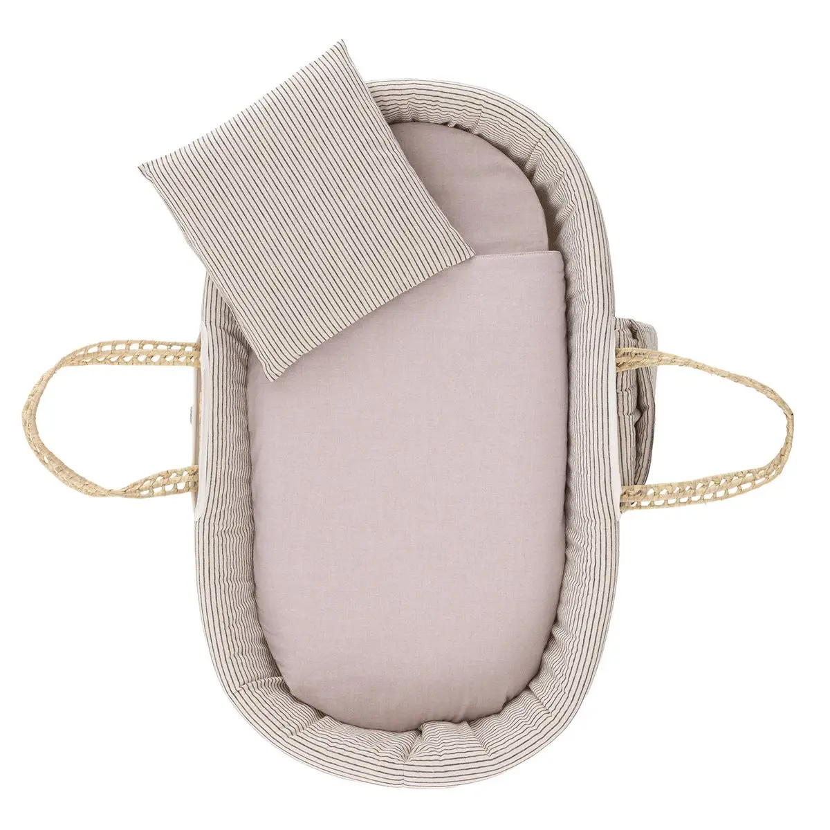 Moises bebe mio cuco + patas kansas beige/gris 39x80x61 cm - Imagen 4