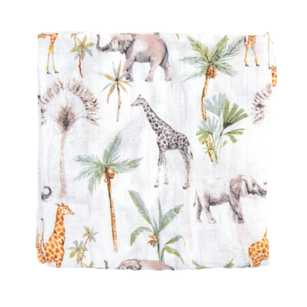 Muselina bambú África 01 Blanco 120x120 - Bimbidreams