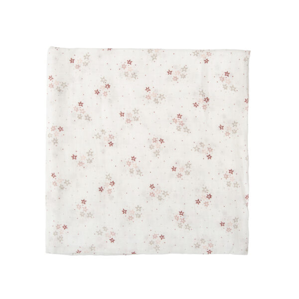 Muselina bambú Stars 14 B|Rosa 120x120 - Bimbidreams