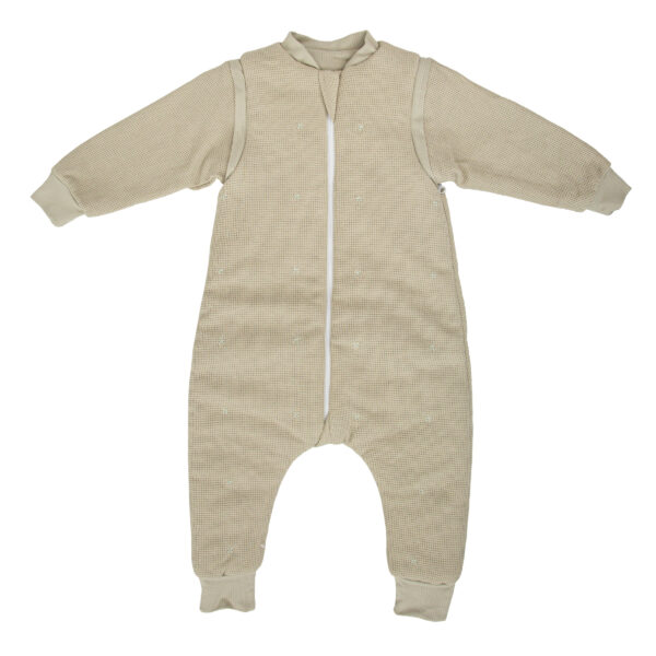 Saco pijama con pies Waffle 06 Verde 85 cm - Bimbidreams