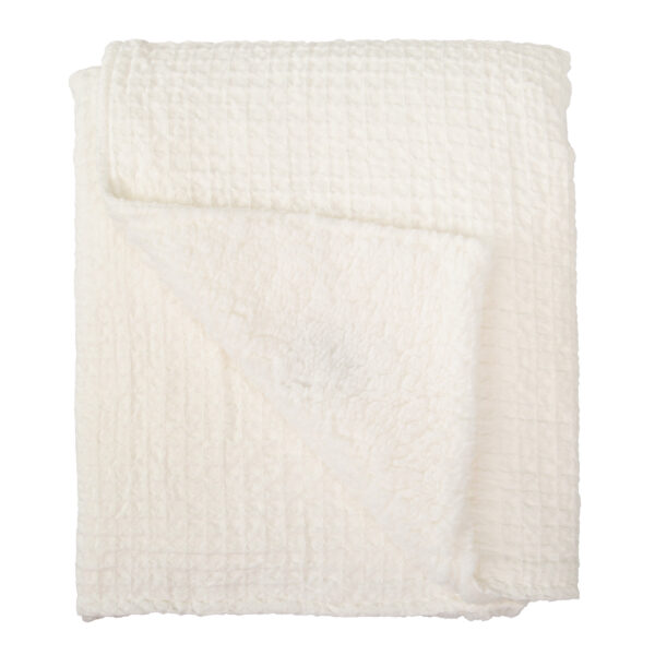 Manta Waffle/Coralina Basics 01 Blanco 80X110 - Bimbidreams