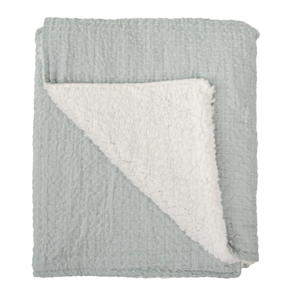 Manta Waffle/Coralina Basics AG Azul Grisaceo 80X110 - Bimbidreams