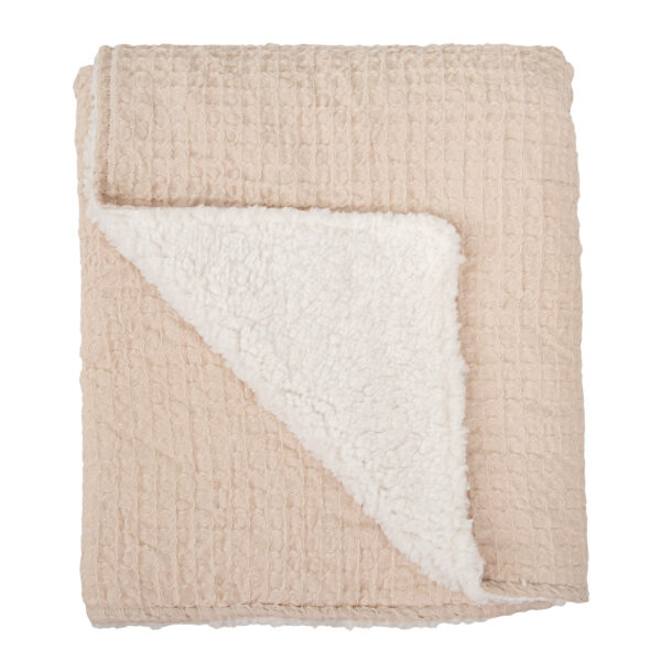 Manta Waffle/Coralina Basics GB Gris Beig 80X110 - Bimbidreams