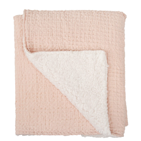 Manta Waffle/Coralina Basics RE Rosa Empolvado 80X110 - Bimbidreams