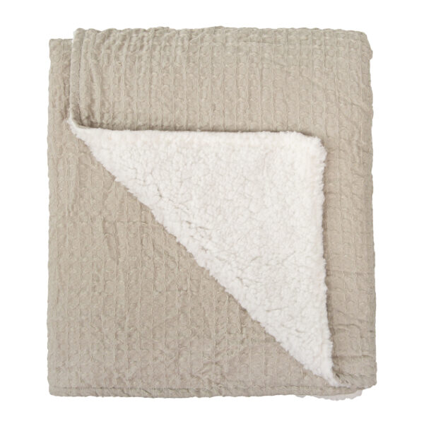 Manta Waffle/Coralina Basics VM Verde Musgo 80X110 - Bimbidreams