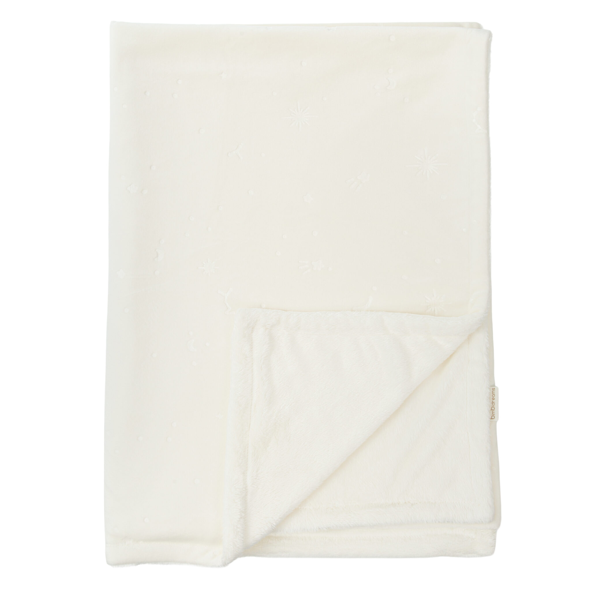 Manta Embossed False 01 Blanco 80X110 - Bimbidreams