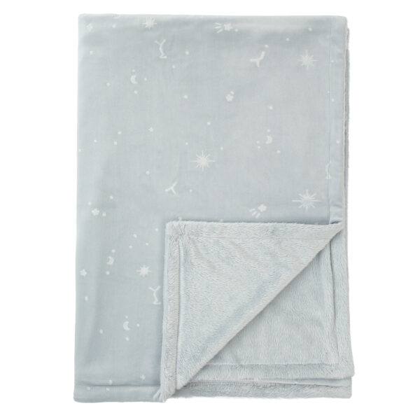 Manta Embossed False 03 Azul 80X110 - Bimbidreams