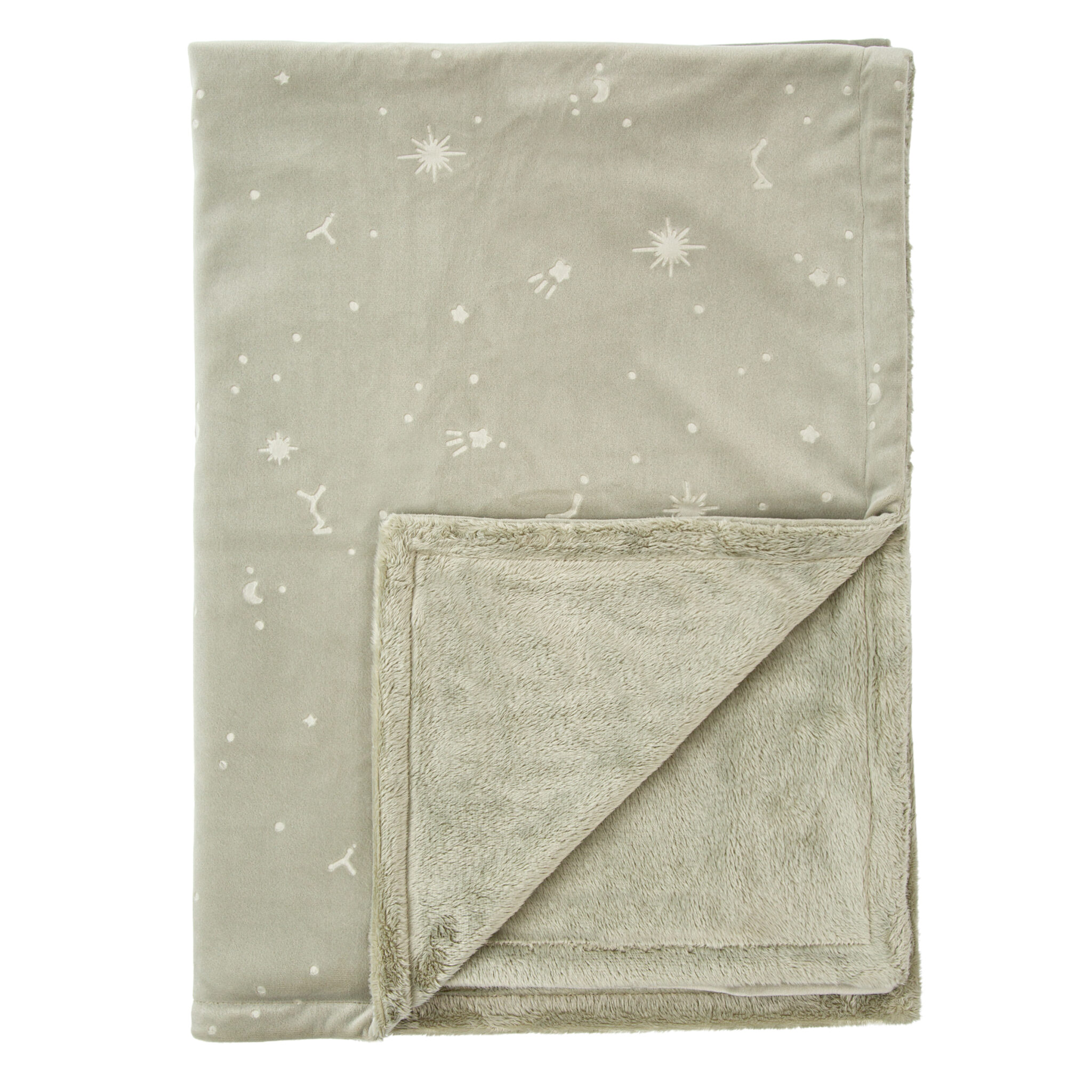 Manta Embossed False 06 Verde 80X110 - Bimbidreams