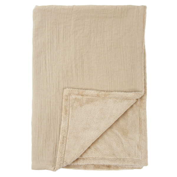 Manta Muselina con Coralina False 00 Lino 80X110 - Bimbidreams