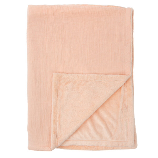 Manta Muselina con Coralina False 04 Rosa 80X110 - Bimbidreams