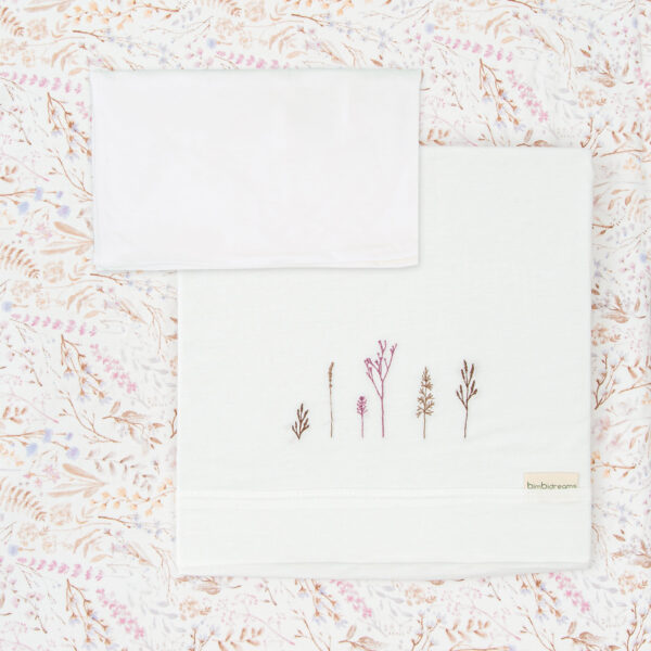 Juego sabanas punto jersey 3 piezas Niza 21 B|Lila Minicuna (50x80 - 90) - Bimbidreams