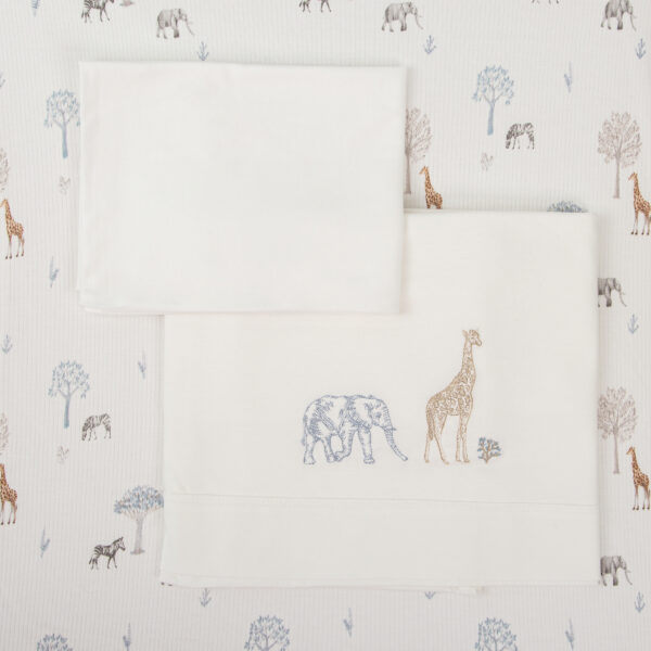 Juego sabanas punto jersey 3 piezas Tanzania 97 Multic. Coche (40x80) - Bimbidreams