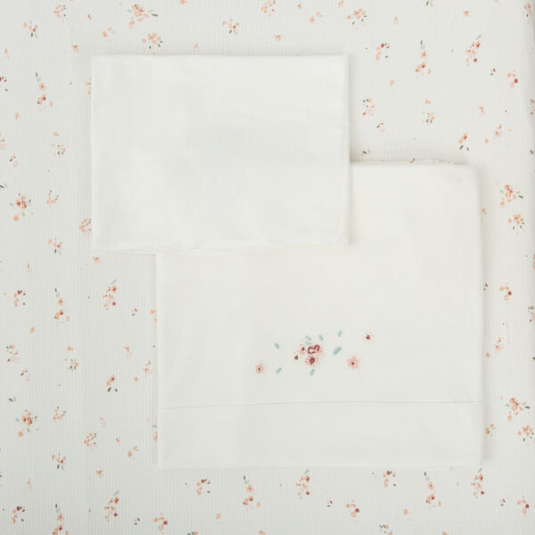 Juego sabanas punto jersey 3 piezas Monet 14 B|Rosa Coche (40x80) - Bimbidreams