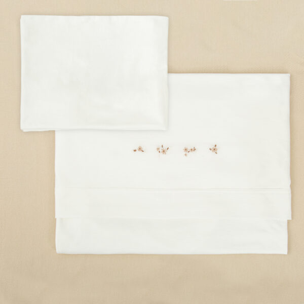 Juego sabanas punto jersey 3 piezas Anaïs 10 B|Lino Cuna (60x120) - Bimbidreams