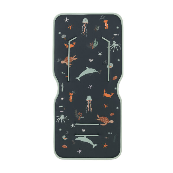 Colchoneta silla paseo estampada Dolphin 03 Azul 35x83 - Bimbidreams