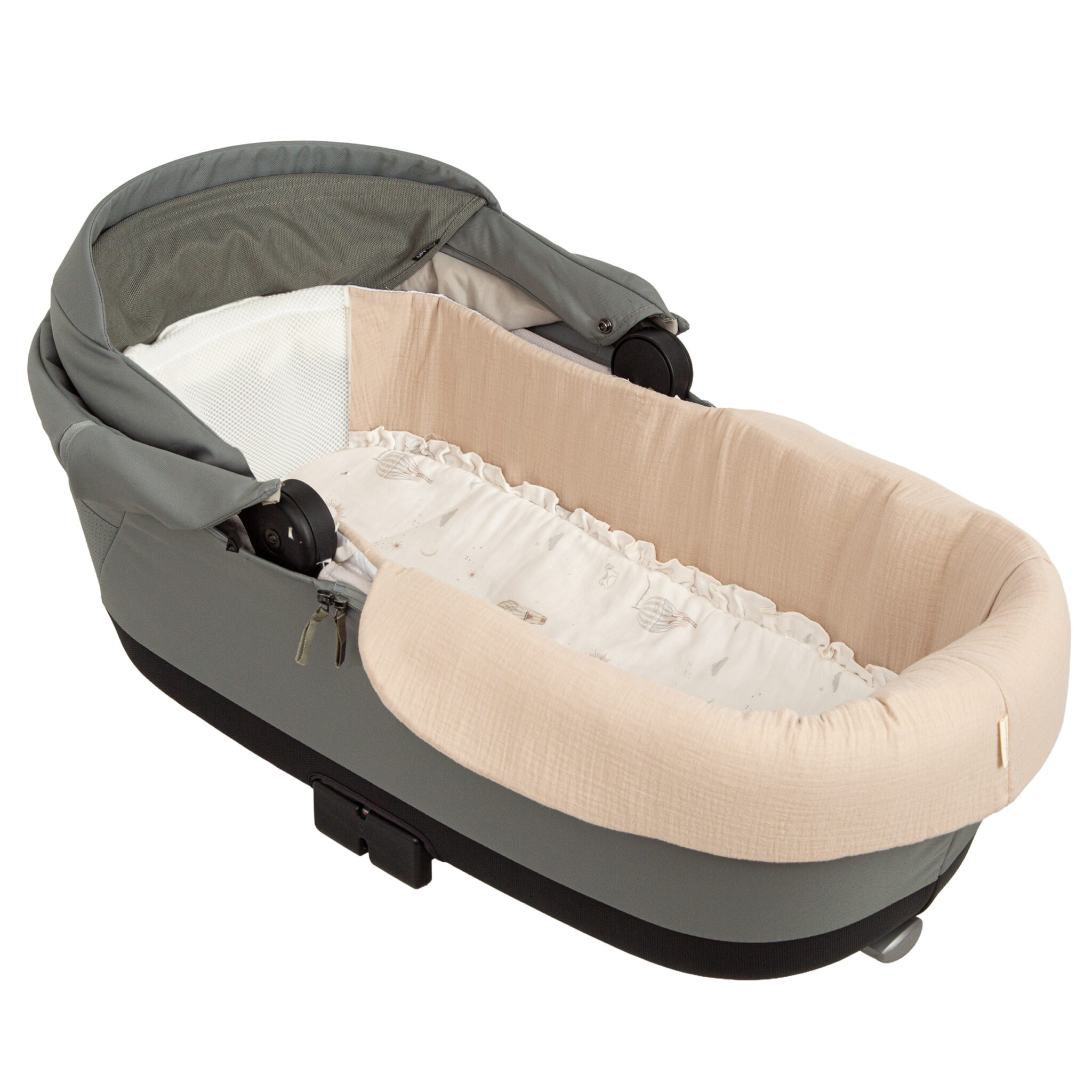 Colchoneta Blue Sky 16 B|Verde coche/capazo 40x80 - Bimbidreams - Imagen 3