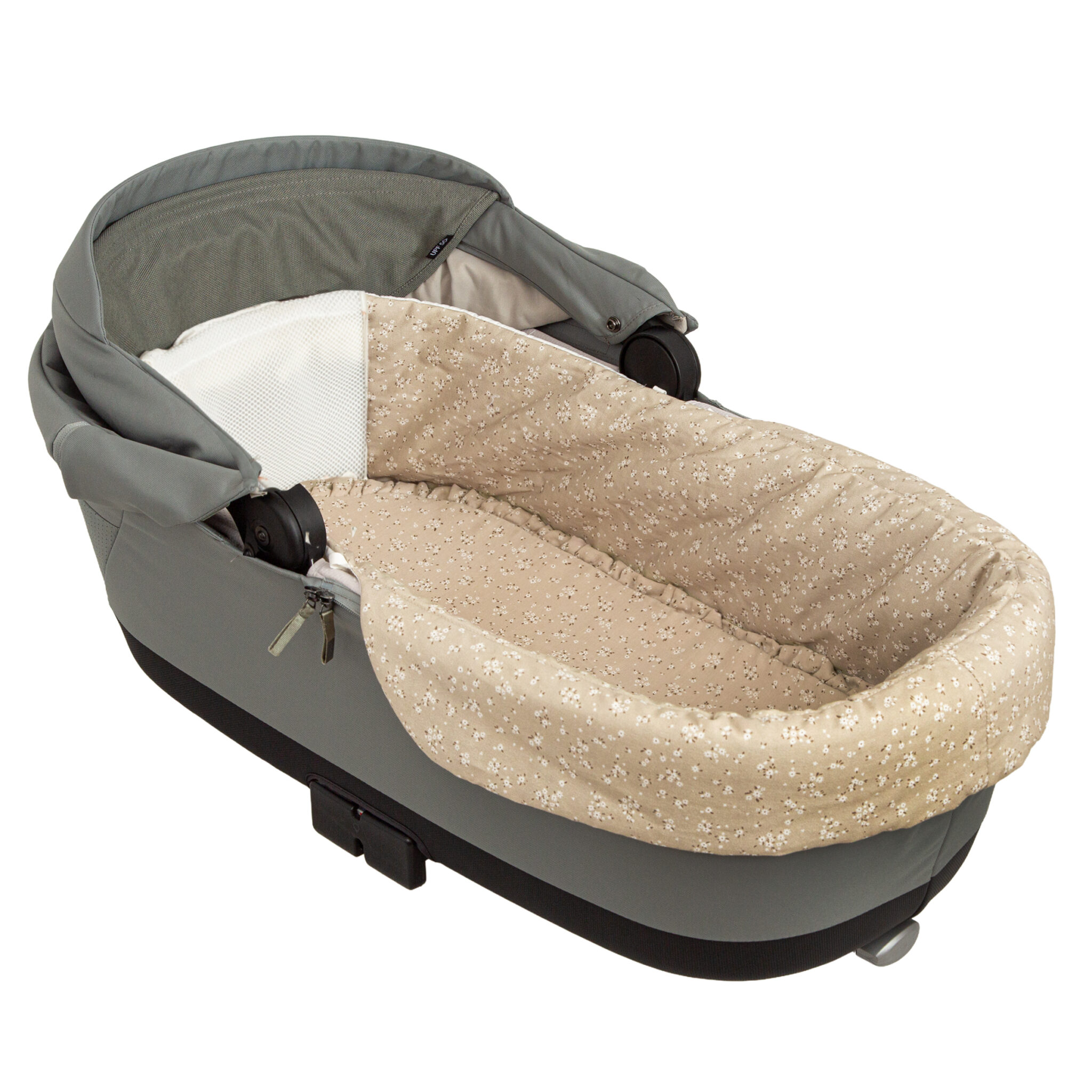 Colchoneta Anaïs 00 Lino coche/capazo 40x80 - Bimbidreams - Imagen 3