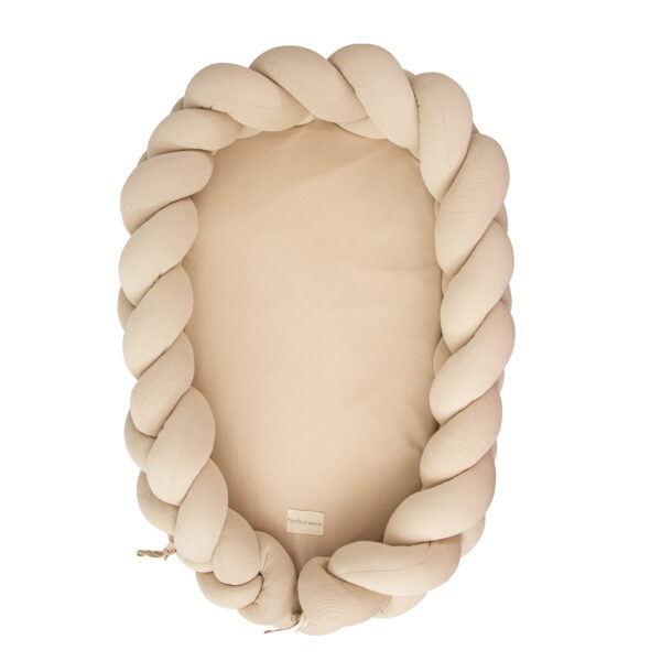 Cuna Nido Trenzada Texture 00 Lino 60x85x18 - Bimbidreams