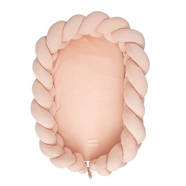 Cuna Nido Trenzada Texture 04 Rosa 60x85x18 - Bimbidreams