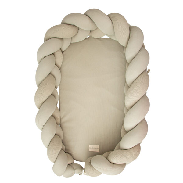 Cuna Nido Trenzada Texture 06 Verde 60x85x18 - Bimbidreams