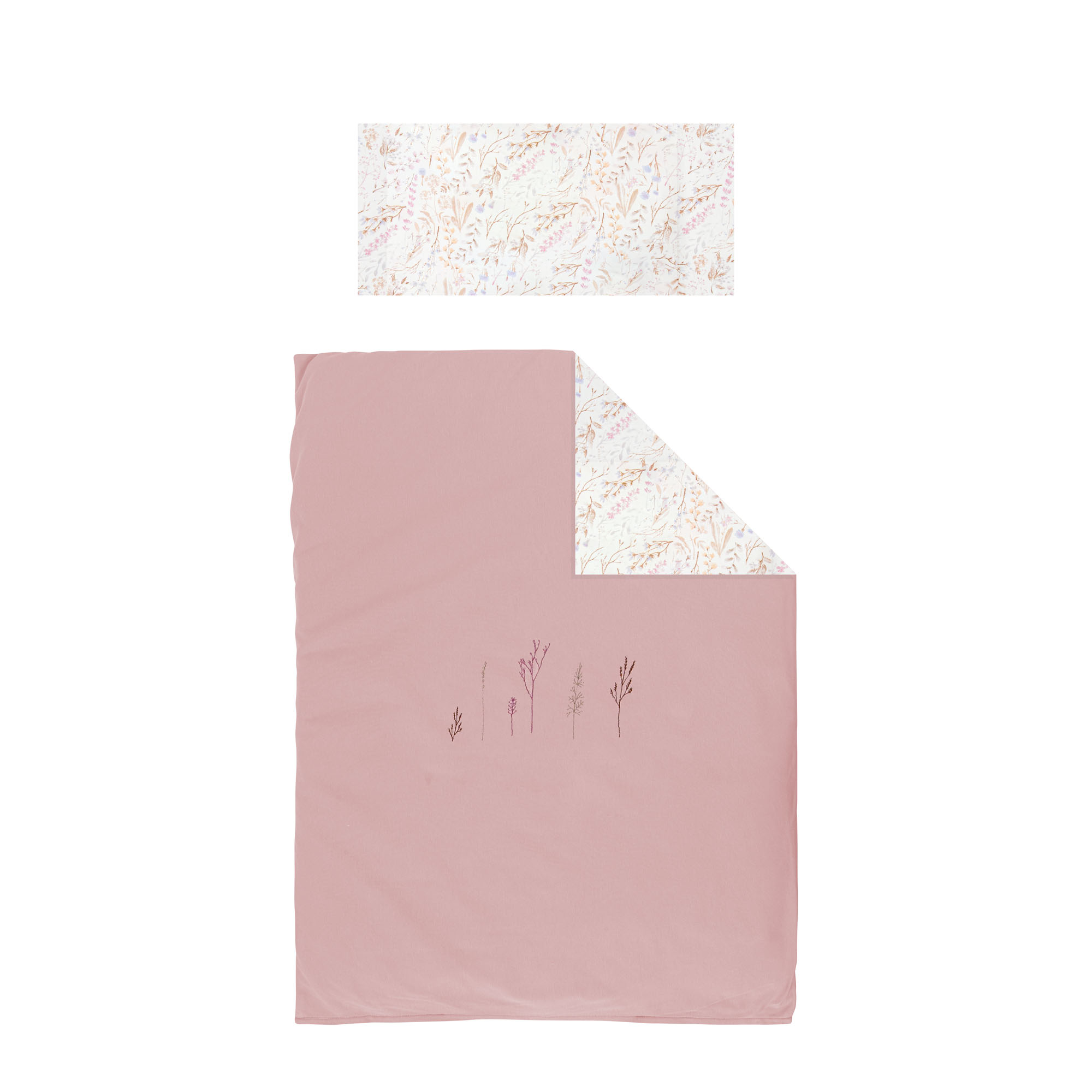 Funda nordica cuna + Funda almohada Niza 21 B|Lila 110X155 - Bimbidreams