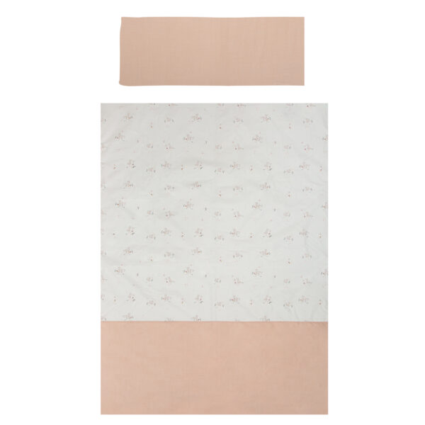 Funda nordica cuna + Funda almohada Deer 14 B|Rosa 110X155 - Bimbidreams