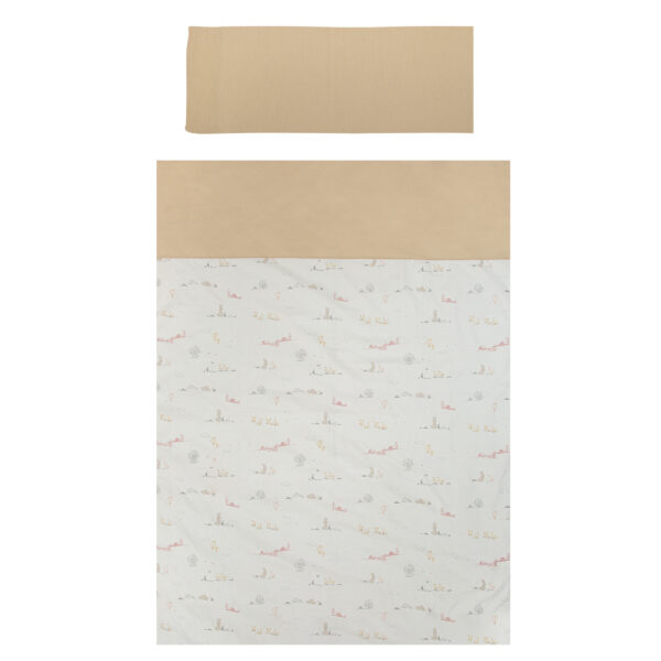 Funda nordica cuna + Funda almohada Campo 10 B|Lino 110X155 - Bimbidreams