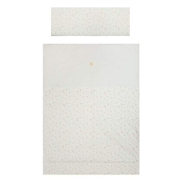 Funda nordica cuna + Funda almohada Monet 14 B|Rosa 110X155 - Bimbidreams