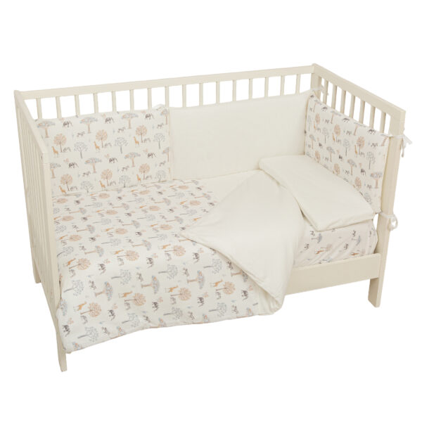 Funda nórdica cuna + Relleno + Protector + Funda almohada Tanzania 97 Multic. 110X155 - Bimbidreams