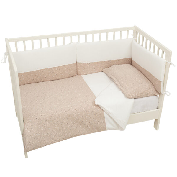 Funda nórdica cuna + Relleno + Protector + Funda almohada Anaïs 10 B|Lino 110X155 - Bimbidreams