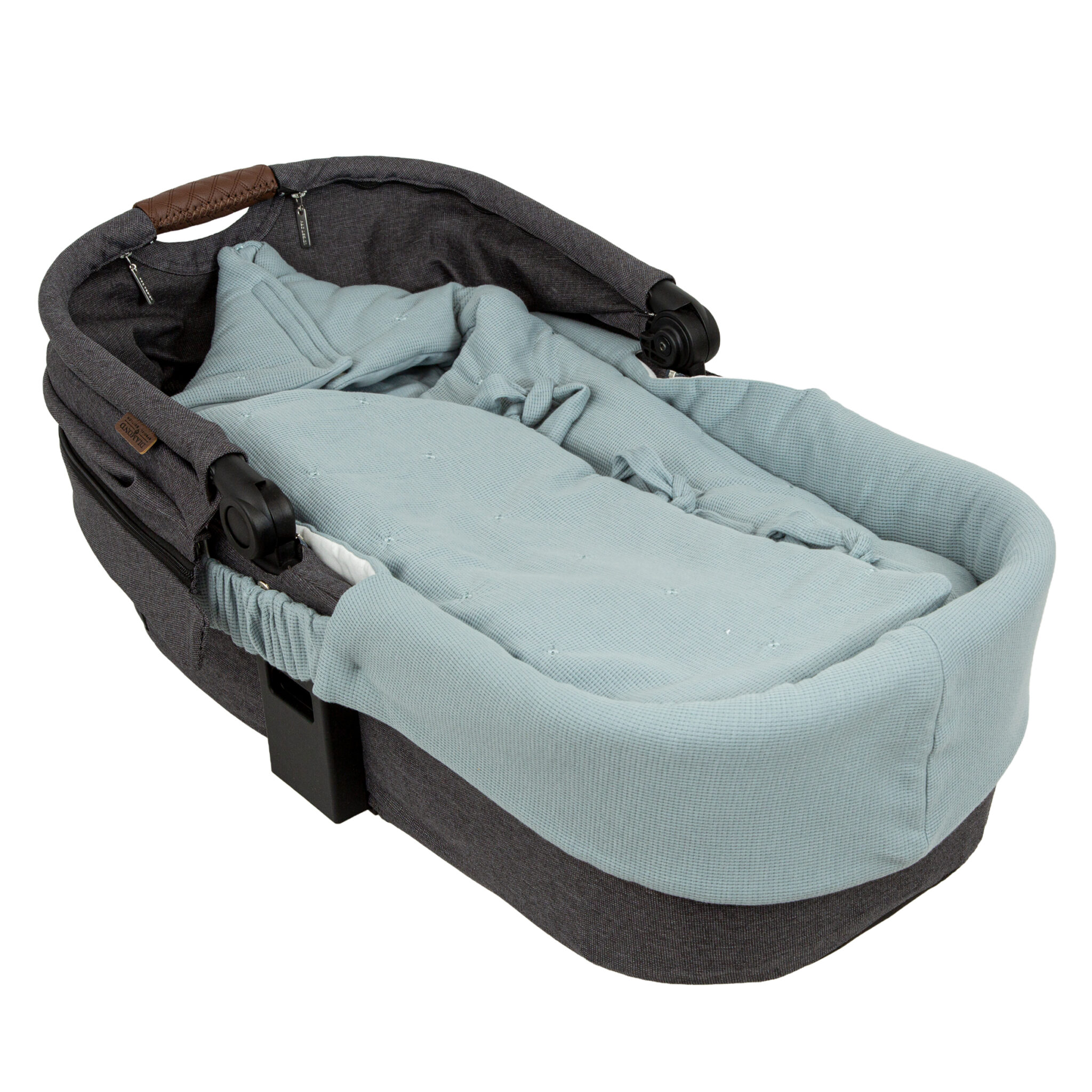 Cubre cuco Waffle 03 Azul coche/capazo 40x80 - Bimbidreams