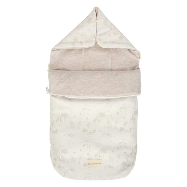 Saco Capazo con Capucha Noe 10 B|Lino 35x72 - Bimbidreams