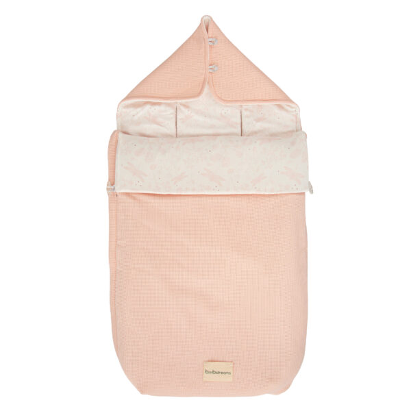 Saco Capazo con Capucha Dafne 14 B|Rosa 35x72 - Bimbidreams