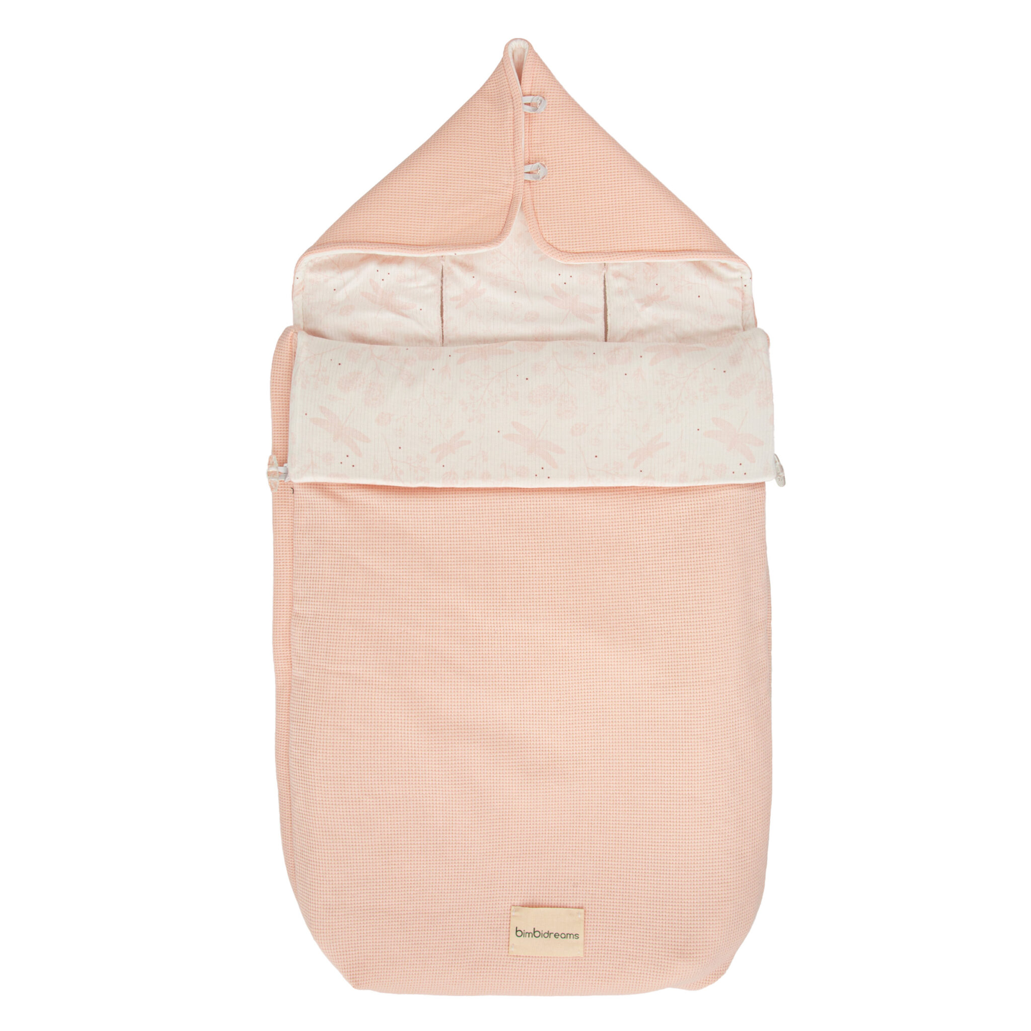 Saco Capazo con Capucha Dafne 14 B|Rosa 35x72 - Bimbidreams