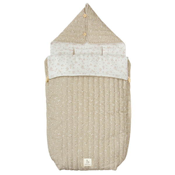 Saco Capazo con Capucha Anaïs 00 Lino  - Bimbidreams